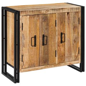 vidaXL Sideboard Braun 80 x 33 x 70 cm Massivholz Mango