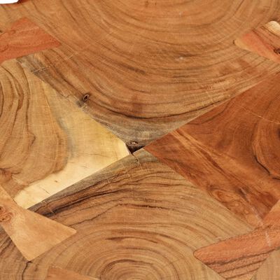 vidaXL Couchtisch 35 cm 4 Baumscheiben Massivholz