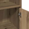 vidaXL Badschrank Artisan-Eiche 30x30x95 cm Holzwerkstoff