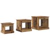 vidaXL Couchtisch 3 pcs Altholz Holzwerkstoff