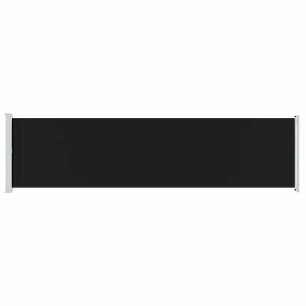 vidaXL Seitenmarkise Ausziehbar 600x160 cm Schwarz