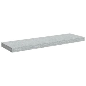 vidaXL Schweberegal Betongrau 80x23,5x3,8 cm MDF