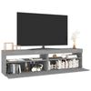 vidaXL TV-Schrank mit LED-Leuchten 2 Stück Grau Sonoma 75x35x40 cm