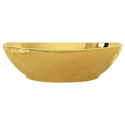vidaXL Waschbecken 40 x 33 x 13,5 cm Keramik Golden