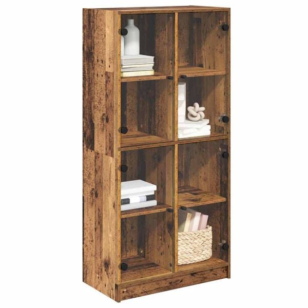 vidaXL Highboard Altholz 68 x 37 x 142 cm Holzwerkstoff