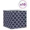 vidaXL Faltboxen 10 Stk. Blau 32x32x32 cm Vlies