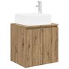 vidaXL Wandmontierte Waschtisch Artisan-Eiche 53 x 35 x 63 cm