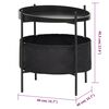 vidaXL Beistelltisch mit Korb 40x40x45,5 cm Schwarz
