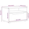 vidaXL TV-Schrank VISNES Sonoma-Eiche 60x40x38 cm Holzwerkstoff