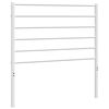 vidaXL Ersatz-Kopfteil Metall Wei&szlig; 100 cm