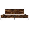 vidaXL Bettgestell R&auml;uchereiche 200x200 cm Holzwerkstoff und Metall
