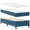 vidaXL Boxspringbett mit Matratze Dunkelblau 80 x 200 cm Stoff
