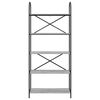 vidaXL B&uuml;cherregal Graues Sonoma 80 x 30 x 183 cm Holzwerkstoff