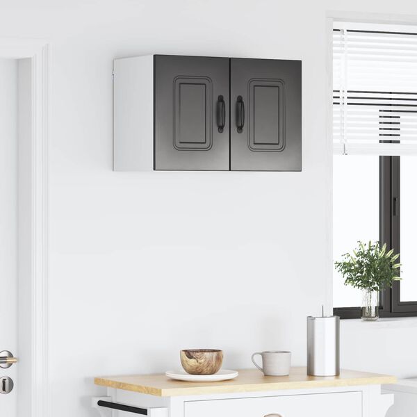 vidaXL K&uuml;chenschrank mit Speicher Kalmar 2 pcs Schwarz 30 x 31 x 40 cm