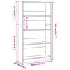 vidaXL Bücherregal Sonoma-Eiche 80x24x143 cm Holzwerkstoff