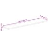 vidaXL Tischplatte 140x60x3,8 cm Rechteckig Massivholz Mango