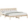 vidaXL Bettrahmen Braun 200 x 200 cm Massives Kiefernholz
