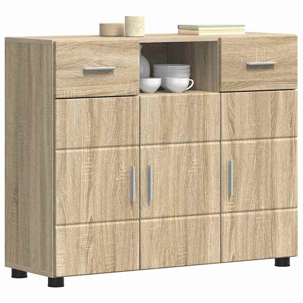 vidaXL Holzschrank Sonoma-Eiche 88,5 x 30,5 x 73 cm Holzwerkstoff