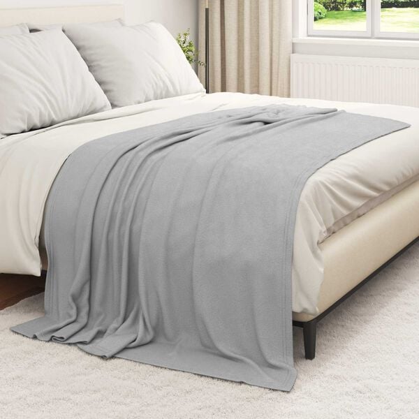vidaXL Wohndecken 24 pcs Grau 200 x 150 cm Fleece