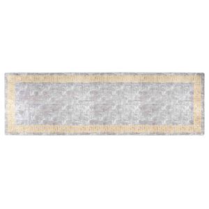 vidaXL Teppich Waschbar 80x300 cm Grau