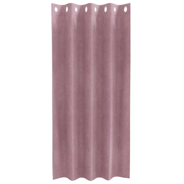 vidaXL Verdunkelungsvorhänge 2 pcs Dunkelrosa 140 x 175 cm Samt