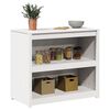vidaXL K&uuml;chenschrank Wei&szlig; 106 x 55 x 92 cm Massives Kiefernholz
