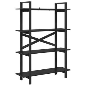 vidaXL B&uuml;cherregal 4 Ebenen 100 x 33,5 x 140 cm Holzwerkstoff