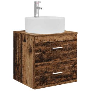 vidaXL Wandmontierte Waschtisch Altholz 49,5 x 44,5 x 65 cm