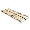 vidaXL Bett-Lattenrost Braun 90 x 190 cm Massivholz Buche