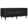 vidaXL Sofa Set Schwarz Samt