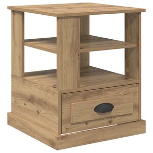 vidaXL Nachttisch Artisan-Eiche 50 x 50 x 60 cm Holzwerkstoff