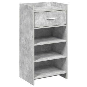 vidaXL Schuhschrank Betongrau 48 x 36 x 92 cm Holzwerkstoff