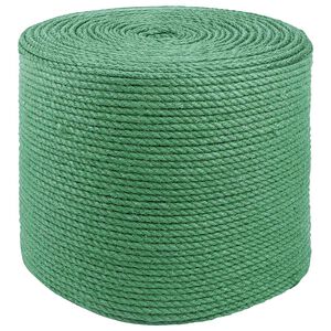 vidaXL Juteseil 8 mm Gr&uuml;n 100% Tossa Jute