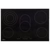 vidaXL Glaskeramik-Kochfeld mit 5 Platten Touch Control 90cm cm 8500 W