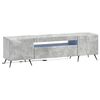 vidaXL LED-TV-Schrank Betongrau Holzwerkstoff