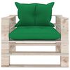 vidaXL 5-tlg. Garten-Lounge-Set aus Paletten mit Kissen Kiefernholz