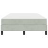 vidaXL Boxspringbett mit Matratze Hellgrau 120 x 200 cm Stoff