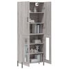 vidaXL Highboard Grau Sonoma 69,5x34x180 cm Holzwerkstoff