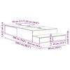 vidaXL Aufbewahrungsbettgestell Sonoma-Eiche 90 cm Holzwerkstoff