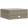 vidaXL 9-tlg. Garten-Lounge-Set mit Kissen Grau Poly Rattan