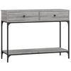 vidaXL Konsolentisch Grau Sonoma 100x34,5x75 cm Holzwerkstoff