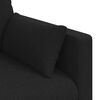 vidaXL Sofa Schwarz Gesamtabmessungen: 198 x 78 x 80 cm (B x T x H)