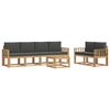 vidaXL Outdoor-Sofagarnitur 7 stk. Wei&szlig; und Anthrazit
