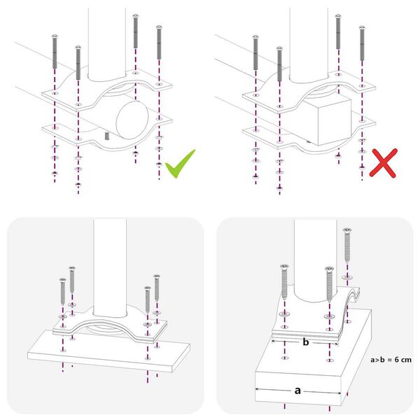 vidaXL Ausziehbare Seitenmarkise 80×300 cm Grau