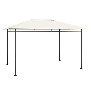 vidaXL Pavillon 384x281x270 cm Creme 180 g/m²