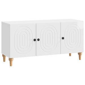 vidaXL TV-Schr&auml;nk Hochglanz Wei&szlig; 99 x 34,5 x 50 cm Holzwerkstoff