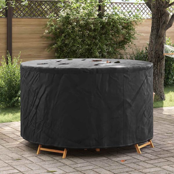 vidaXL Gartenmöbelabdeckung Schwarz 157 x 157 x 85 cm 210D-Gewebe