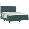 vidaXL Boxspringbett mit Kopfteil Dunkelgr&uuml;n 180 x 200 cm Samt