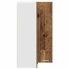 vidaXL H&auml;ngeschrank Altes Holz und Wei&szlig; 57 x 57 x 100 cm Holzwerkstoff