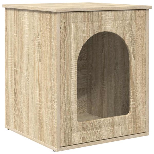 vidaXL Katzenhaus Sonoma 53 x 52 x 62 cm Holzwerkstoff